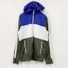 PUMA　プーマ　トラックジャケット/ジャージパーカー　マルチカラー　青　ブルー　Ｍサイズ　古着