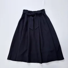 KUMIKYOKU 組曲 フレアスカート ロング ネイビー 2 M相当 日本製 きれいめ