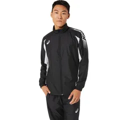 アシックス asics 裏トリコットウインドブレーカージャケット SAトレ-ニング アパレル（メンズ） （2031D535-001）、(001)Pブラック