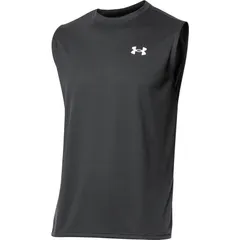 underarmour(アンダーアーマー) 21 UAテック スリーブレス マルチSP Tシャツ M (1367452-001)、BLK/WHT