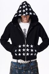 TH4SWE | 5STRIPE WEBBING CROPPED ZIP HOODIE - メルカリ