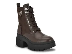 ゲス レディース シューズ ブーツ・レインブーツ プラットフォーム ブーツ Guess Yarini Platform Bootie Dark Brown ブラウンのサムネイル