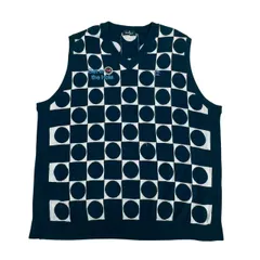 Munsingwear マンシングウェア メンズ ベスト ネイビー 3Lサイズ ゴルフウエアのサムネイル