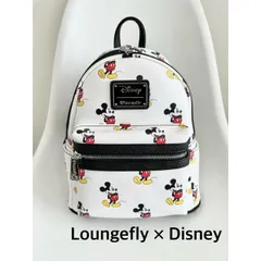 ★【新品】Loungefly × Disney　ラウンジフライ × ディズニー　ミッキーマウス リュック　可愛い　カジュアル　お出掛け　送料込み   6463991