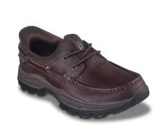 スケッチャーズ メンズ シューズ デッキシューズ リラックスフィット Skechers Hands Free Slipins Relaxed Fit Knowlson Shore Thing Boat Shoe Dark Brown ブラウン