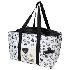 ハローキティ エコバッグ 保冷保温 ショッピングバッグ モノトーン サンリオ ジェイズプランニング お買い物かばん レジカゴバッグ キャラクター グッズ 