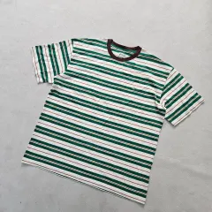 F アワーホープ レディース ストライプ 半袖Tシャツ 0413Y