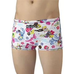 arena(アリーナ) トレーニングスパツツ 水泳水着M 非公認 (as5fwm29m-whbl)、ホワイト/ブルー