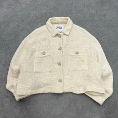 XL ザラ クロップド ツイード ジャケット