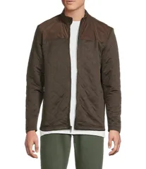 ダニエル クレミュ メンズ アウター ジャケット・ブルゾン キルティング Cremieux Blue Label Quilted FullZip Jacket Brown Heather ヘザーのサムネイル