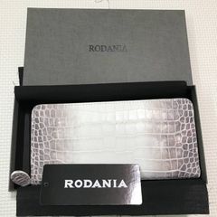 RODANIA ロダニア イタリアンレザークロコエンボスラウンドロング 