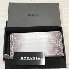 RODANIA ロダニア イタリアンレザークロコエンボスラウンドロングウォレットのサムネイル