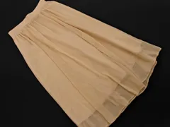 earth music&ecology アースミュージック＆エコロジー シフォン ロング スカート sizeF/ベージュ ■◇ レディース