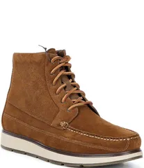 コールハーン メンズ シューズ ブーツ・レインブーツ スエード ブーツ Cole Haan Mens Muir Waterproof Suede Moc Toe Boots Spiced BrownOat ブラウン