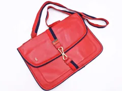 Roberta di Camerino ロベルタディカメリーノ オールド ヴィンテージ レトロ 本革 レザー ショルダー バッグ 赤 ■■ レディース