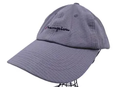 Champion チャンピオン ロゴ 刺繍 ボーダー キャップ size57 59cm/グレー ■■ メンズ