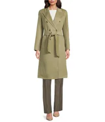 マレーラ レディース アウター コート ウール Marella Ara Wool Sage Notch Lapel Long Sleeve 3Button Coat Sage セージのサムネイル