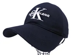 Calvin Klein カルバンクライン ロゴ 刺繍 スナップバック ベースボール キャップ sizeOS/黒 ■■ メンズ