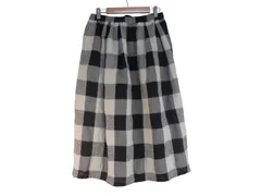 k05260331071　iina　サイズ表記無し　黒×白×グレー　　スカート　ロング/マキシ　秋冬