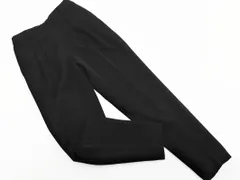 green label relaxing グリーンレーベルリラクシング ユナイテッドアローズ タック テーパード パンツ size34/黒 ■◇ レディース