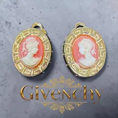 GIVENCHY ジバンシー カメオ イヤリング ゴールド ヴィンテージ　レディースファッション　レディースアクセサリー　イヤリング　vintage