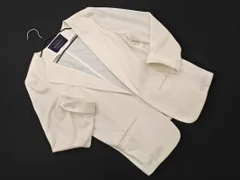 JUSGLITTY ジャスグリッティー ノーカラー ジャケット size0/オフホワイト ■◇ レディースのサムネイル