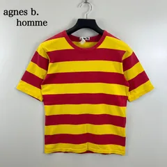 agnes b. homme 00s JAPAN archive border Tee 1 S アニエスべーオム 名作 ボーダー Tシャツ 希少カラー 日本製 アーカイブ オールド