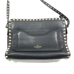 [七重浜79-2-080407nh] VALENTINO GARAVANI ヴァレンティノガラヴァーニ Small Rockstud Grainy Calfskin Crossbody Bag ロックススタッズバック [中古] [レディース]のサムネイル