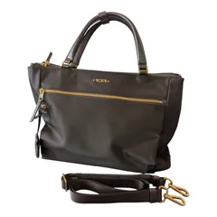 ​【極美品】TUMI　トュミ　2way　トートバッグ　ショルダーバッグ　ブラック　ゴールド金具　レディースのサムネイル