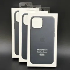 ◯【未使用品】Apple純正　iPhone 13 mini レザーケース Leather ミッドナイト Midnight MM0M3FE 46-108..111  416-13のサムネイル