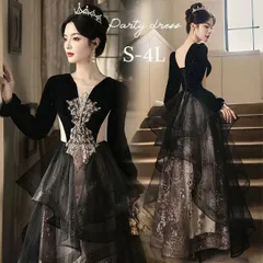 新品 未使用 ドレス 大人 ピアノ 発表会 ロング丈 ぽっちゃり 大きいサイズ イブニングドレス 演奏会 ピアノ発表会 袖付き ワンピース Aライン ステージドレス 二次会 女子会 成人式 パーティードレス 大人可愛い