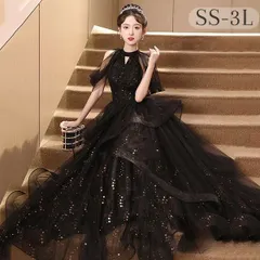 新品 未使用 ドレス 大人 ピアノ 発表会 ロング丈 ぽっちゃり 大きいサイズ イブニングドレス 演奏会 ピアノ発表会 袖付き ワンピース Aライン ステージドレス 二次会 女子会 成人式 パーティードレス 大人可愛い