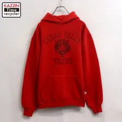 80s USA製 vintage RUSSELL カレッジプリント スウェット パーカー メンズ 表記Mサイズ