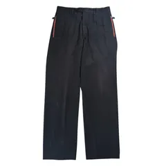"HERMES" Leather Zipper Pull Long Trousers Pantsのサムネイル