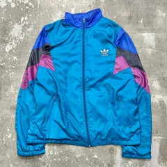 80s adidas originals アディダスオリジナルス ナイロンジャケット トレファイルロゴ 古着 Mサイズ ジャケット ブロークコア