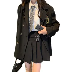 レディース 女の子 卒業式 スーツ 制服 卒服 4 点セット フォーマルスーツ 黒 JK 入学式 ピアノ発表会 子供服 洋服 小学校 中学