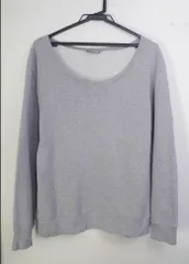 レア◆ Dior Homme ディオール オム 6HH3050208 ワイドネックデザイン コットン スウェット スエット トレーナー ニット 灰 M◆ 希少モデルのサムネイル