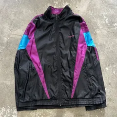 80s adidas originals アディダスオリジナルス ナイロンジャケット トレファイルロゴ 古着 Lサイズ ジャケット ブロークコア