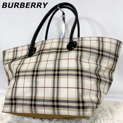 美品 バーバリー BURBERRY ノバチェック トートバッグ 舟型 A4 - メルカリ