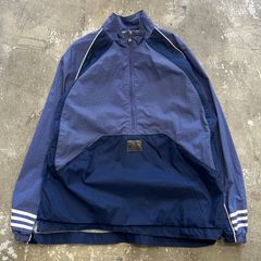 00s old adidas ナイロンプルオーバー ジップ 半袖 Y2K テック - メルカリ