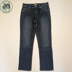 ​【美品】セオリア ストレッチ デニム パンツ W73 濃紺 しまむら THEORIA