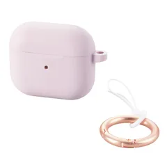 新品 エレコム AirPods 第3世代 専用 ケース 可愛い &me シリコン カラビナ付き ワイヤレス充電対応 ラベンダー AVA-AP5SCPU