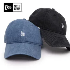 ニューエラ【ＮＥＷ ＥＲＡ】9TWENTY ロサンゼルスドジャース キャップ 帽子 L A デニム ブラックデニム ロゴ MLB ミニロゴ ユニセックス