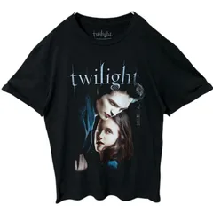 M 映画 トワイライト 人物 ビッグプリント ブラック 黒 Tシャツ レディース ユニセックス メンズ 古着 半袖 CHM