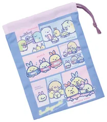 新品 スケーター(Skater) 子供用 コップ袋 巾着 袋 日本製 すみっコぐらし 夢みるしっぽず 女の子 KB63SN-A