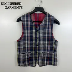 ENGINEERED GARMENTS USA archive reversible gilet vest S エンジニアードガーメンツ チェック リバーシブル ベスト ジレ アメリカ製 オールド