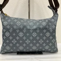 1644　Daily russet　デイリーラシット　ショルダーバッグ　ブルーグレー　レディース　シンプル　カジュアル　軽量　モノグラム　ナイロン　ポケット多数