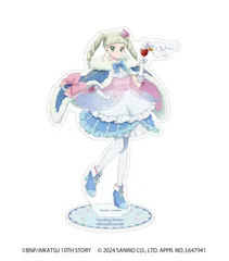 アクリルスタンド「アイカツ！×サンリオキャラクターズ」05/藤堂 ユリカ×シナモロール 等身イラスト 新品未開封品