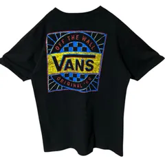 M バンズ バックプリント ビッグプリント カジュアル ブラック 黒 Tシャツ レディース ユニセックス メンズ 古着 半袖 CHM