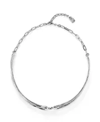 ウノデ 50 レディース アクセサリー ネックレス・チョーカー・ペンダントトップ レース UNOde50 Choker Necklace With White Topaz Silver シルバー